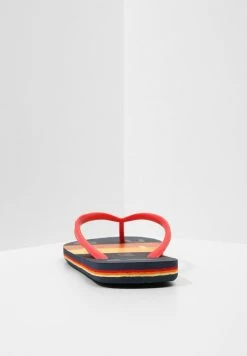 Promo 🌟 Quiksilver MOLOKAI WORD BLOCK - Tongs - Black/red/blue ⌛ -Quiksilver Soldes Boutique 65283537af9f477db364e973ba464470