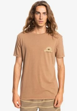 Meilleure vente ✨ Quiksilver RAINBOW VALLEY - T-shirt Imprimé - Chipmunk ⌛