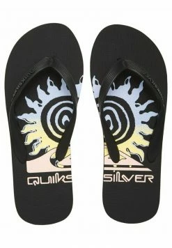 Sortie ❤️ Quiksilver MOLOKAI PULSE - Tongs - Black/black/yellow 👏