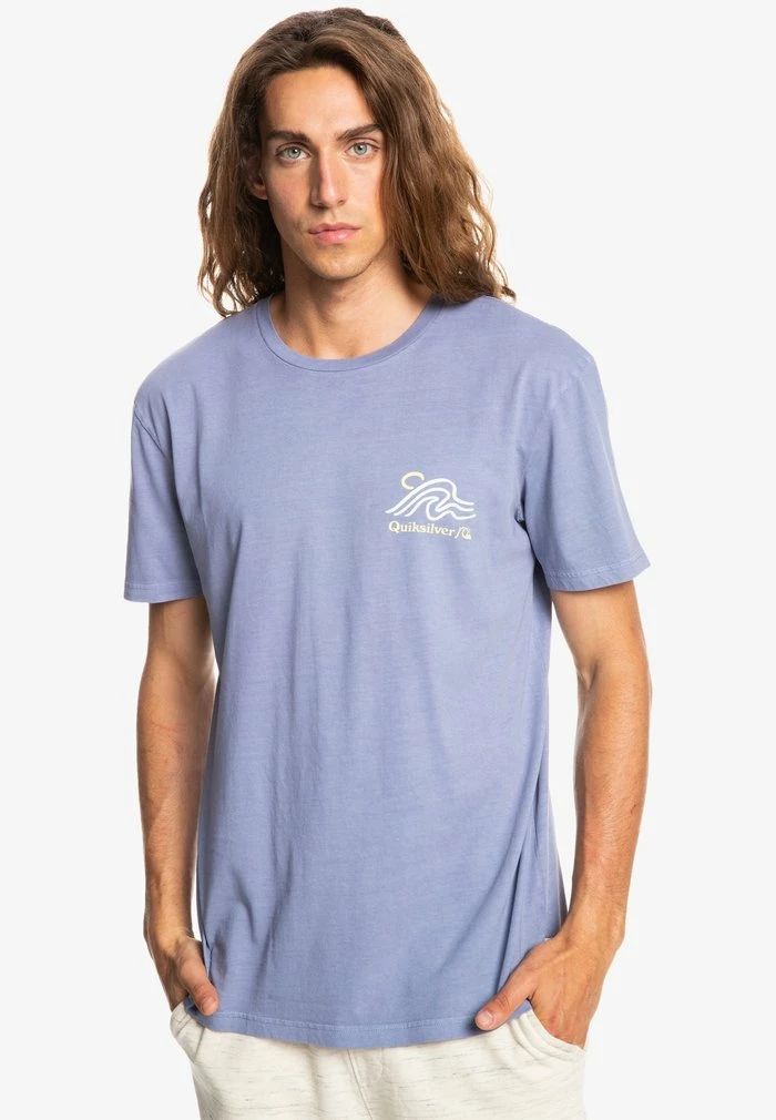 De gros đ Quiksilver SLOW MOVER - T-shirt Imprimé - Purple Impression â 1 De gros đ Quiksilver SLOW MOVER - T-shirt Imprimé - Purple Impression â