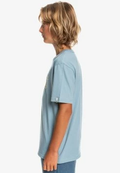 Meilleure vente 🔔 Quiksilver FEEDING LINE - T-shirt Imprimé - Faded Denim 😍 -Quiksilver Soldes Boutique 6888cd80d2a14955832eeeafcdb11ce7