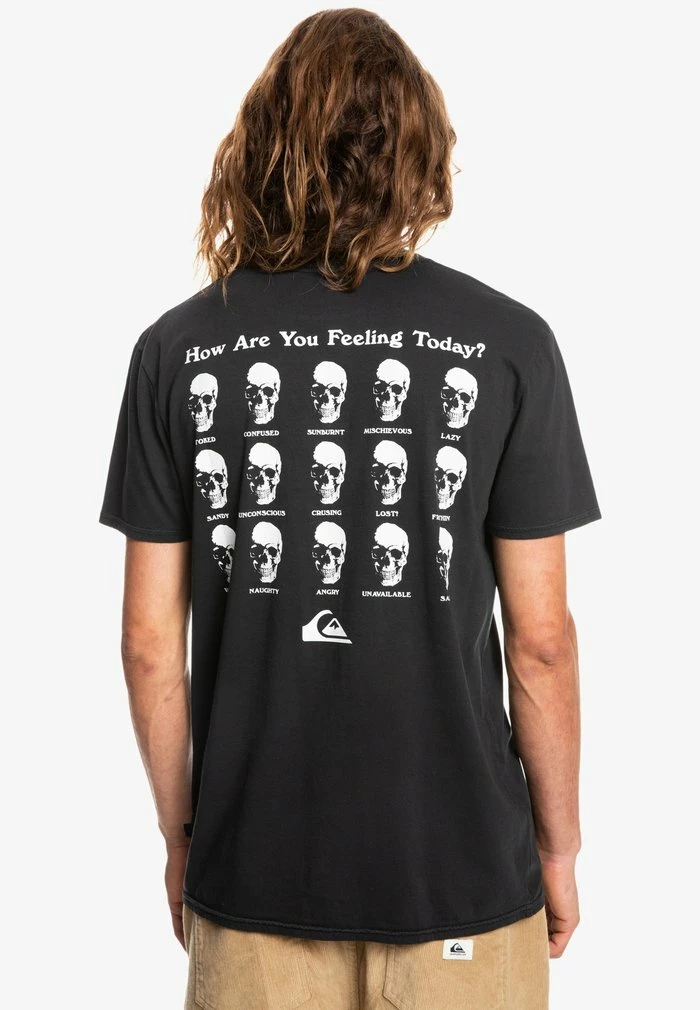 Top 10 🧨 Quiksilver HOW ARE YOU FEELING - T-shirt Imprimé - Black 🤩 3 Top 10 🧨 Quiksilver HOW ARE YOU FEELING - T-shirt Imprimé - Black 🤩 – Image 3