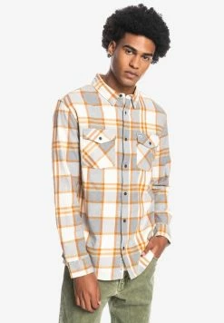 Nouveau 😀 Quiksilver Chemise - Antique White Drayman Stretch 🤩