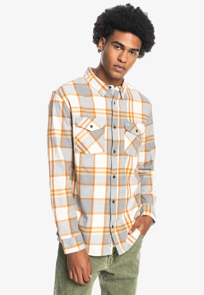 Nouveau 😀 Quiksilver Chemise - Antique White Drayman Stretch 🤩 1 Nouveau 😀 Quiksilver Chemise - Antique White Drayman Stretch 🤩