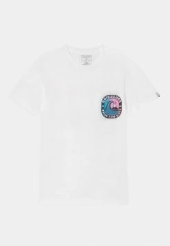 Offres 👍 Quiksilver ANOTHER STORY - T-shirt Imprimé - White ⌛