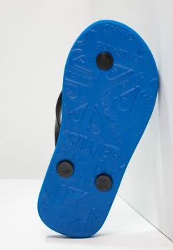 Offres 🤩 Quiksilver JAVA WORDMARK - Tongs - Black/blue ✔️ -Quiksilver Soldes Boutique 6b33461daf70444c99d0e65afcf1f711