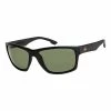 Le moins cher 🧨 Quiksilver TRAILWAY - Lunettes De Soleil - Matte Black/green Polarized ✔️