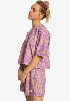 Budget 👏 Quiksilver WAVE VIBES MANCHES COURTES POUR EQWK - T-shirt Imprimé - Orchid Flower Tropical Trip W 😀 -Quiksilver Soldes Boutique 6cdf5c5d29cb47179d04f9b34f27c5be