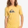 Top 10 🌟 Quiksilver COMP LOGO SS - T-shirt Imprimé - Rattan 🔥