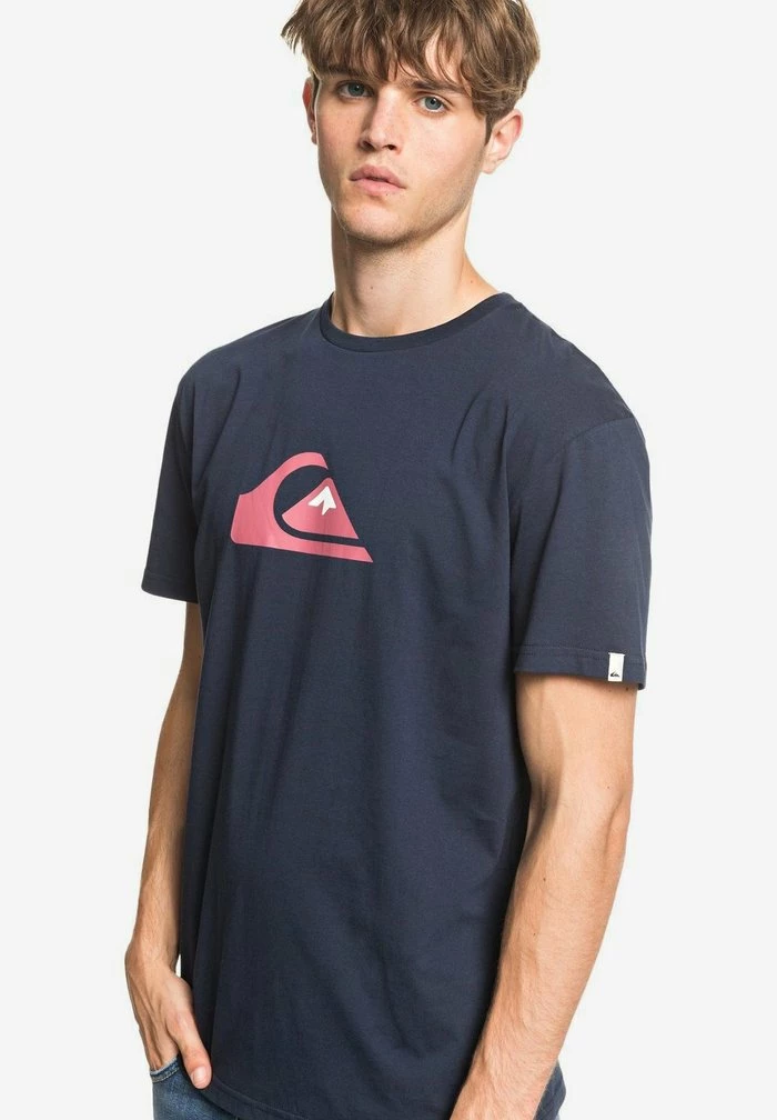 Nouveau 🎉 Quiksilver COMPLOGOSS - T-shirt Imprimé - Navy 🎉 4 Nouveau 🎉 Quiksilver COMPLOGOSS - T-shirt Imprimé - Navy 🎉 – Image 4