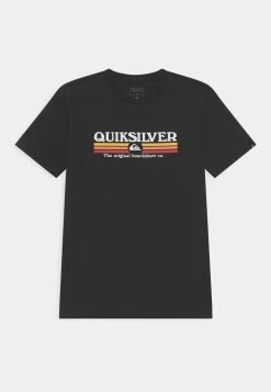 Nouveau 👏 Quiksilver LINED UP - T-shirt Imprimé - Black 🛒
