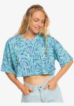 Nouveau đ Quiksilver T-shirt Imprimé - Aqua Sky Strange Daze đŻ