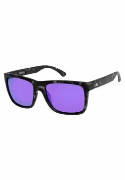 Meilleure affaire 💯 Quiksilver CHARGER - Lunettes De Soleil - Black/ml Purple ✨