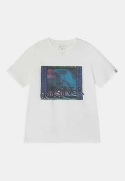 Nouveau ✨ Quiksilver FUTURE ISLANDS - T-shirt Imprimé - White 🧨