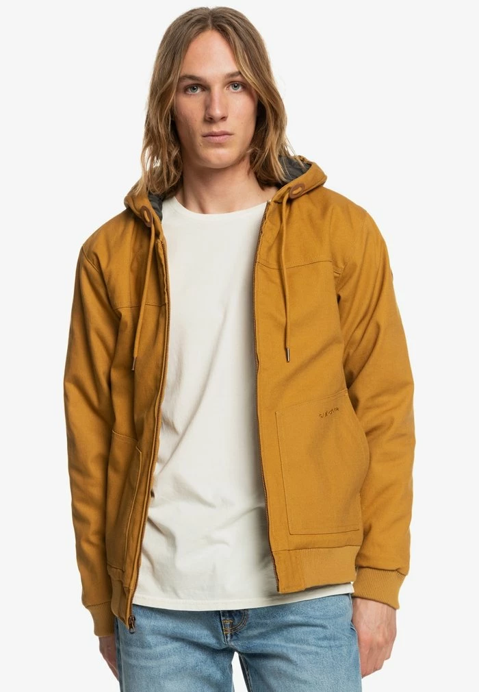 Sortie 🔥 Quiksilver Veste Imperméable - Bone Brown 😀 1 Sortie 🔥 Quiksilver Veste Imperméable - Bone Brown 😀