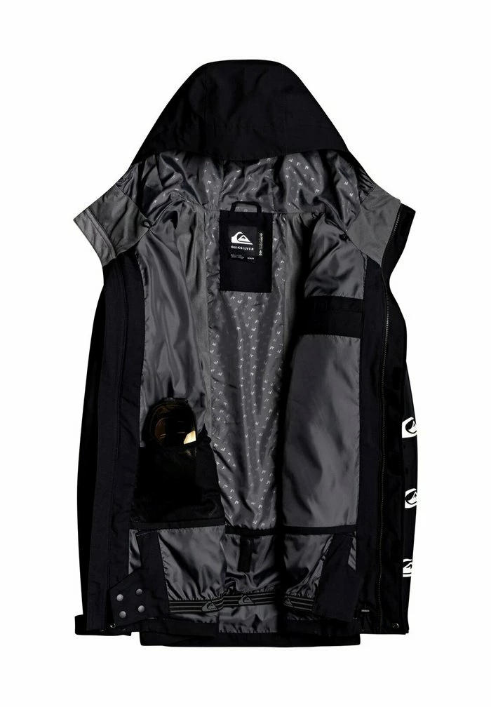 Tout neuf 🛒 Quiksilver Veste Imperméable - True Black 💯 3 Tout neuf 🛒 Quiksilver Veste Imperméable - True Black 💯 – Image 3