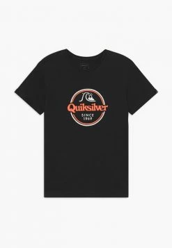 Le moins cher ⌛ Quiksilver WORDS REMAIN - T-shirt Imprimé - Black ⭐