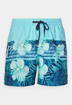 Offres 👍 Quiksilver EVERYDAY FLORAL STRIPE - Short De Bain - Blue 💯 -Quiksilver Soldes Boutique 774a380dabc943e3aad794383ab322b1