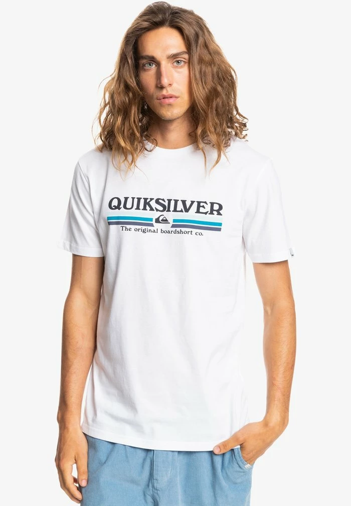 Offres ✔️ Quiksilver LINED UP - T-shirt Imprimé - White ⌛ 1 Offres ✔️ Quiksilver LINED UP - T-shirt Imprimé - White ⌛