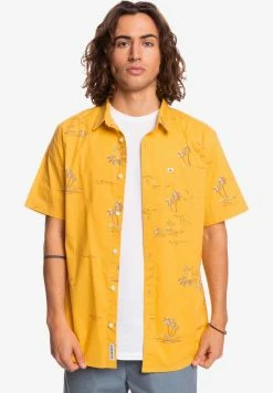 Le moins cher ⭐ Quiksilver ISLAND TIME - Chemise - Ochre Island Time 🎁