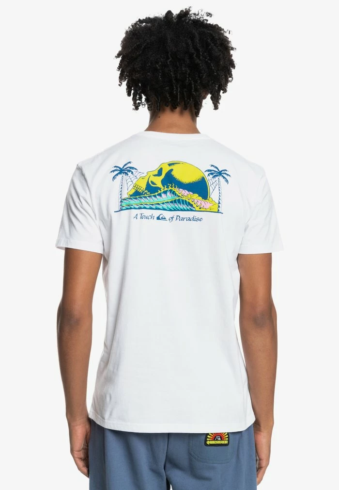 Nouveau ⭐ Quiksilver ROGUE AIR - T-shirt Imprimé - White 👍 2 Nouveau ⭐ Quiksilver ROGUE AIR - T-shirt Imprimé - White 👍 – Image 2