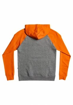 Nouveau 🔔 Quiksilver ESSENTIALS - Sweat à Capuche - Dark Grey/orange 🎁 -Quiksilver Soldes Boutique 7a8527afb5d743e68e597d61764a5afa