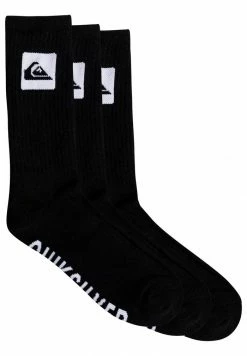 Vente flash 😀 Quiksilver 3 PACK - Chaussettes - Black 👍