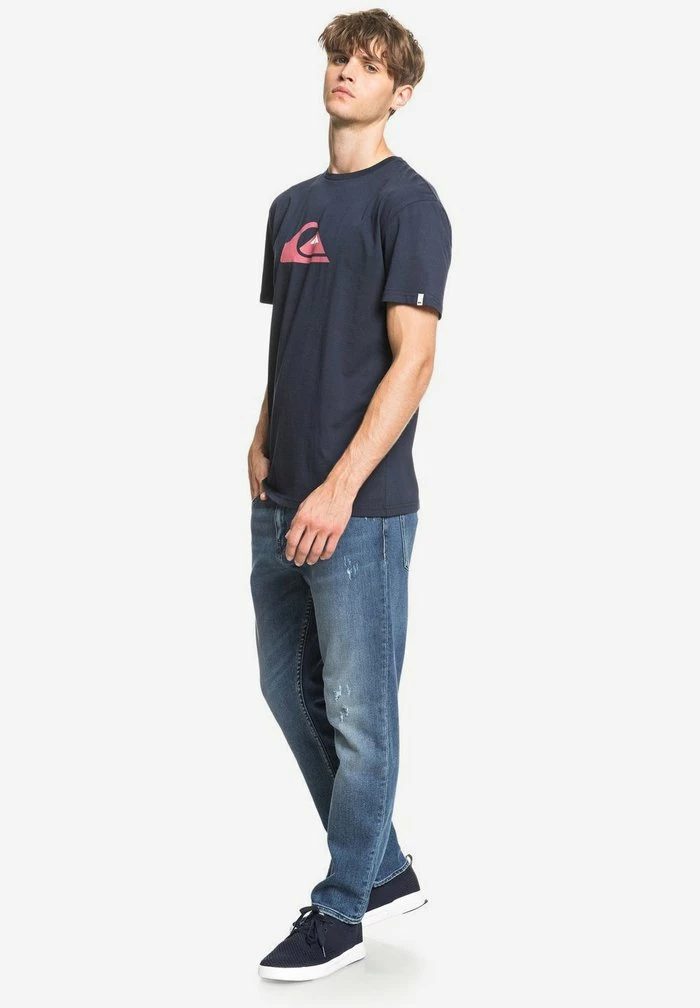 Nouveau 🎉 Quiksilver COMPLOGOSS - T-shirt Imprimé - Navy 🎉 2 Nouveau 🎉 Quiksilver COMPLOGOSS - T-shirt Imprimé - Navy 🎉 – Image 2