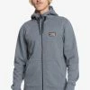 Sortie 🔔 Quiksilver Sweat à Capuche Zippé - Heather Grey 🧨