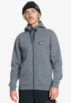 Sortie 🔔 Quiksilver Sweat à Capuche Zippé - Heather Grey 🧨