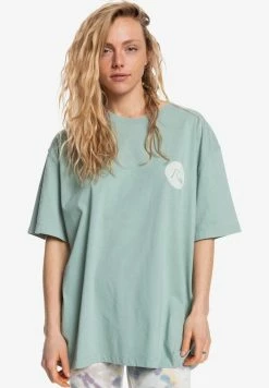 Vente flash ⭐ Quiksilver T-shirt Imprimé - Green Milieu 😀