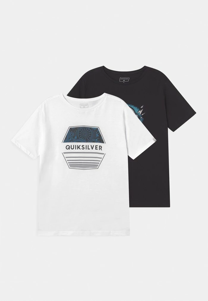 Offres ❤️ Quiksilver DRIFT REVIVAL TEE 2 PACK - T-shirt Imprimé - Black/white 🌟 1 Offres ❤️ Quiksilver DRIFT REVIVAL TEE 2 PACK - T-shirt Imprimé - Black/white 🌟