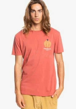 Acheter 😍 Quiksilver PROMOTE THE STOKE - T-shirt Imprimé - Burnt Ochre 🌟