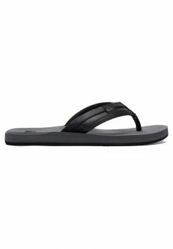 Meilleur prix đ Quiksilver CARVER SQUISH - Tongs - Black/grey/black đ§š