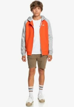 Tout neuf ✨ Quiksilver EASY DAY ZIP YOUTH - Sweat à Capuche Zippé - Cherry Tomato 🛒