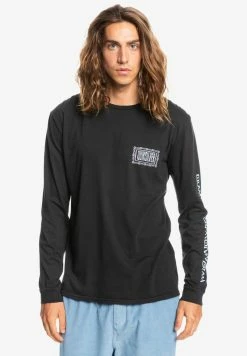 Top 10 💯 Quiksilver ELECTRIC FEEL - T-shirt à Manches Longues - Black 🔥