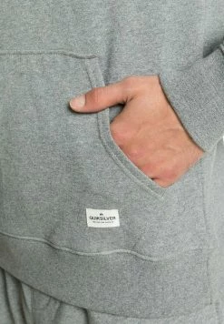 Remise 😀 Quiksilver Sweat à Capuche - Light Grey Heather ✨ -Quiksilver Soldes Boutique 8695eb1be6d24df8880cf94499d27deb
