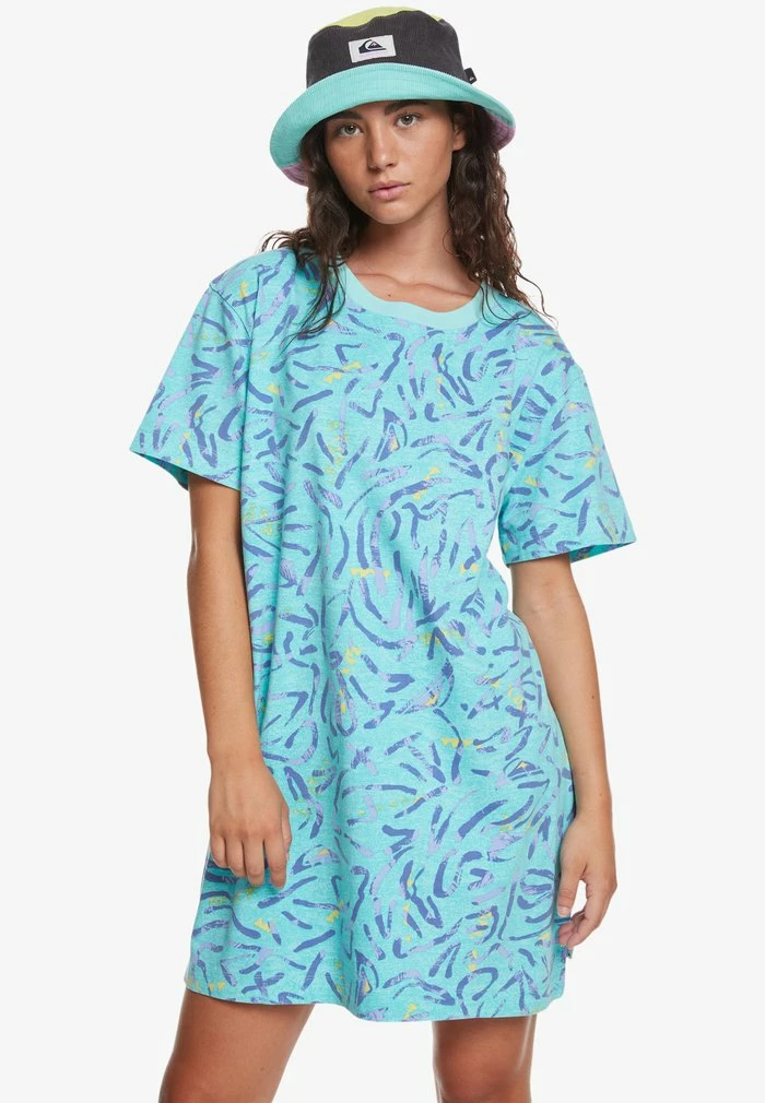 Acheter ✨ Quiksilver Robe En Jersey - Aqua Sky Strange Daze 🛒 1 Acheter ✨ Quiksilver Robe En Jersey - Aqua Sky Strange Daze 🛒
