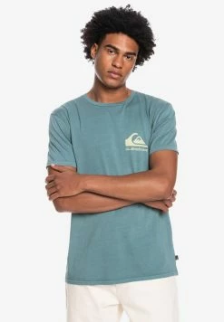 Offres đ„ Quiksilver HOW ARE YOU FEELING - T-shirt Imprimé - Sea Pine đ