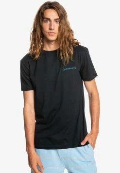 De gros ❤️ Quiksilver RESIN TINT - T-shirt Imprimé - Black ⭐