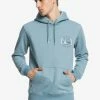 Bon marché ⭐ Quiksilver MIRROR LOGO - Sweat à Capuche - Citadel Blue 👍