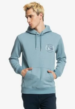 Bon marché ⭐ Quiksilver MIRROR LOGO - Sweat à Capuche - Citadel Blue 👍