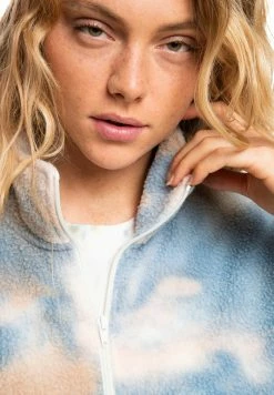 Nouveau 😀 Quiksilver Veste Polaire - Faded Denim Td Women 💯 -Quiksilver Soldes Boutique 8faec9f524d44c6c84b393480cbf273a