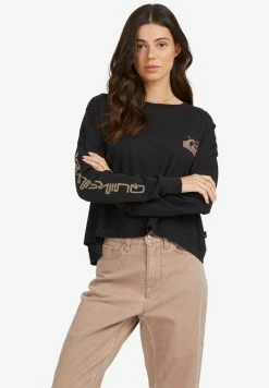 Vente flash 🎁 Quiksilver T-shirt à Manches Longues - Black ✔️ -Quiksilver Soldes Boutique 908113182c11455baf05a437c2d49676