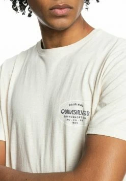 Nouveau 👏 Quiksilver LOOSE HANDS - T-shirt Imprimé - Antique White Heather ✔️ -Quiksilver Soldes Boutique 90de23f276254e20891b35f996acabc4