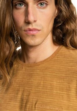 Promo 👏 Quiksilver KENTIN MANCHES COURTES POUR EQYKT - T-shirt Imprimé - Chipmunk Kentin 🔔 -Quiksilver Soldes Boutique 9185d855340c4db492e56733634e9ecb