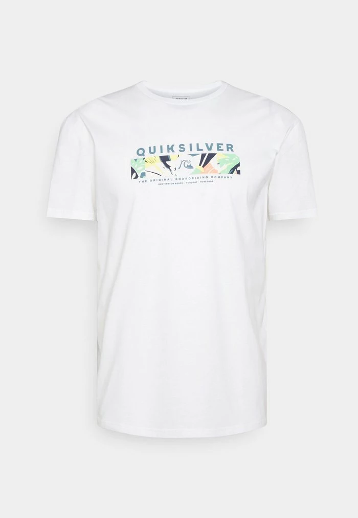 Offres 👏 Quiksilver WRAP IT UP - T-shirt Imprimé - White 🌟 1 Offres 👏 Quiksilver WRAP IT UP - T-shirt Imprimé - White 🌟