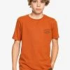 Budget 🤩 Quiksilver WILD CARD - T-shirt Imprimé - Cinnamon 🤩