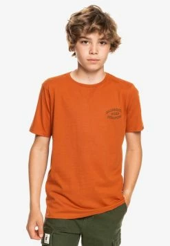 Budget 🤩 Quiksilver WILD CARD - T-shirt Imprimé - Cinnamon 🤩