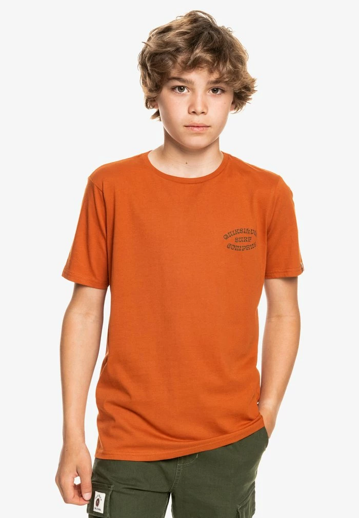 Budget 🤩 Quiksilver WILD CARD - T-shirt Imprimé - Cinnamon 🤩 1 Budget 🤩 Quiksilver WILD CARD - T-shirt Imprimé - Cinnamon 🤩
